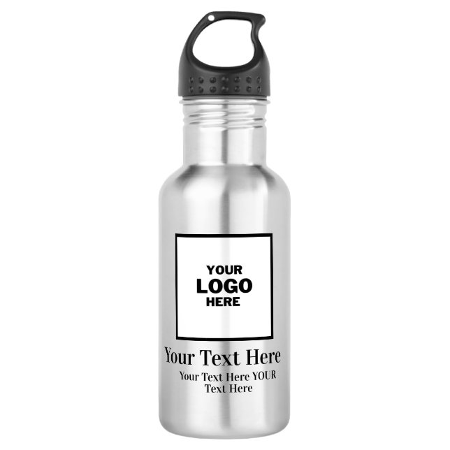 Logo Brand  Stainless Steel Water Bottle (Front)