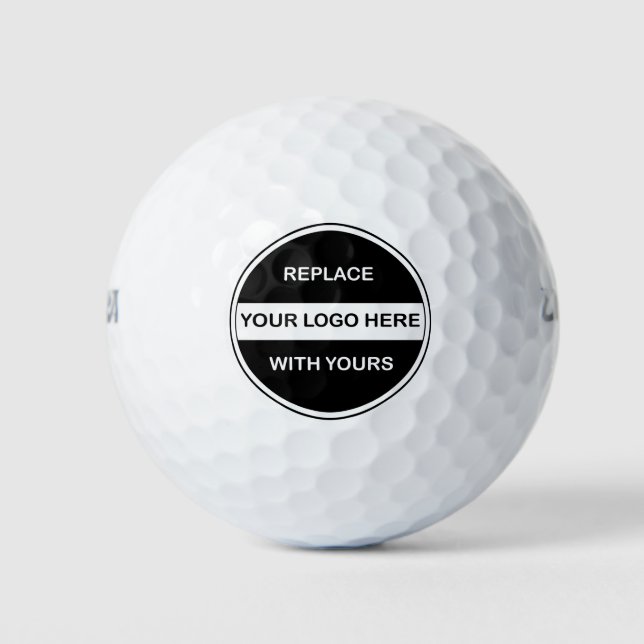 Logo Branded Golfballs Template Golf Balls (Front)