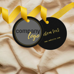 LOGO BUSINESS BRAND BLACK YELLOW RETAIL HANG TAG