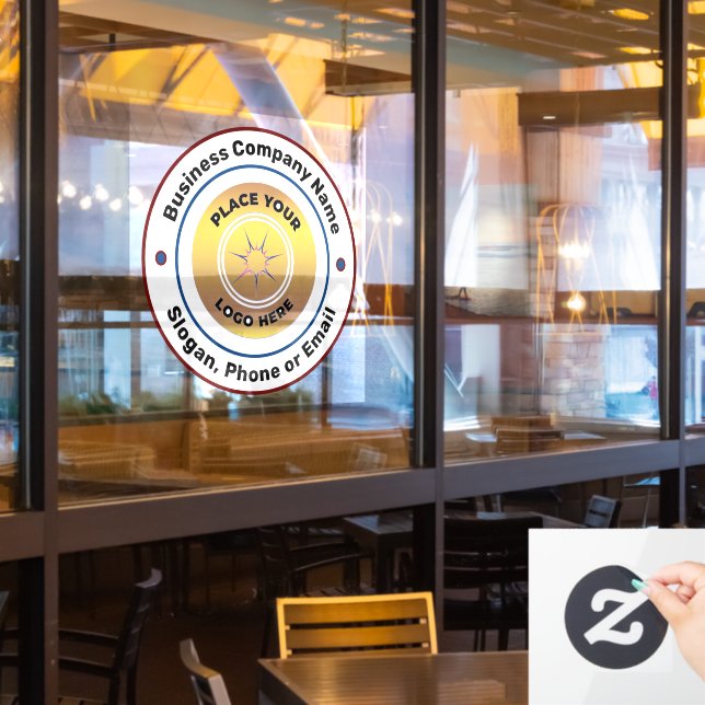 Logo Business Branded Promotional Custom Window Cling (Restaurant Window)