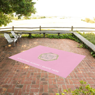 Logo Business Branding Office Outdoor Rug