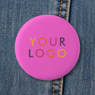 Logo Business Branding Pink Button