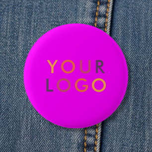Logo Business Branding Pink Magenta Button