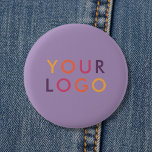 Logo Business Branding Template Purple Button<br><div class="desc">Make a lasting impression with a personalized button featuring your logo or image. Perfect for business branding, events, or personal flair, this custom button is an easy, eye-catching way to promote your brand or express yourself. Pin it on jackets, bags, or lanyards to share your message everywhere you go. Ideal...</div>