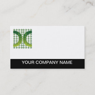 Logo Business Card Plain Green Logo