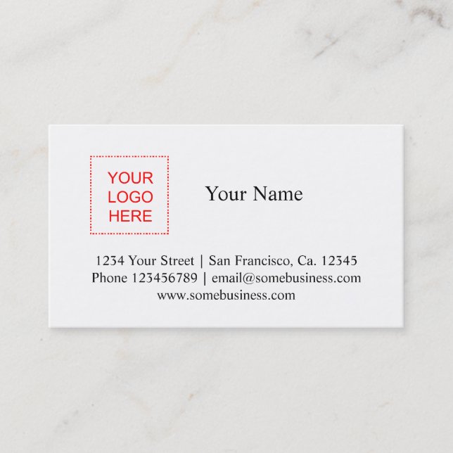 Logo business card template | Custom design (Front)