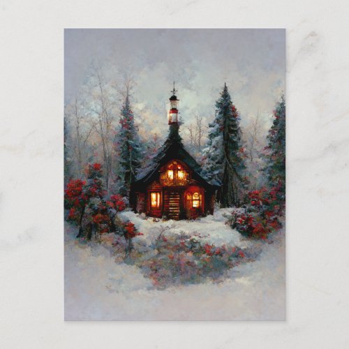 Logo Business Christmas Cottage 2 Postcard