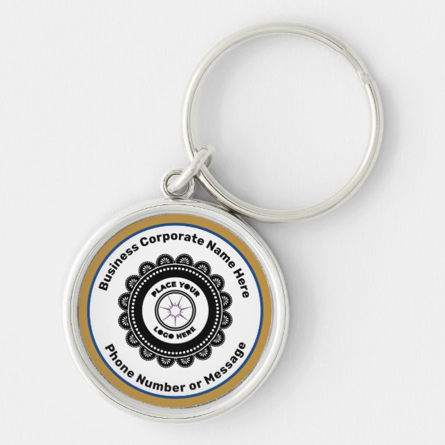Logo Business Company Brand Promote Custom   Keychain (Front)