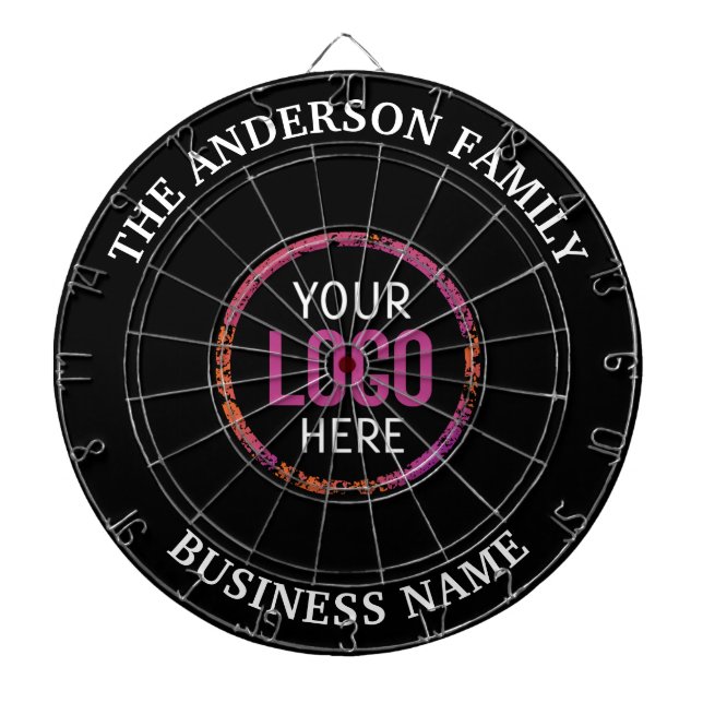  Logo  Business Company Branded  Dart Board (Front)