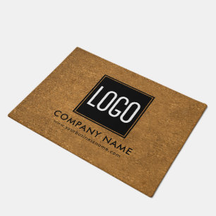 Logo Business Company Faux Coir Doormat