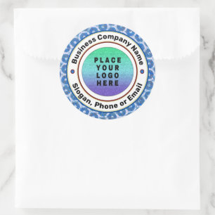 Logo Business Company Professional Custom Classic Round Sticker