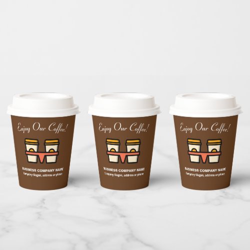 Logo Business Company Promotion Branding Custom   Paper Cups
