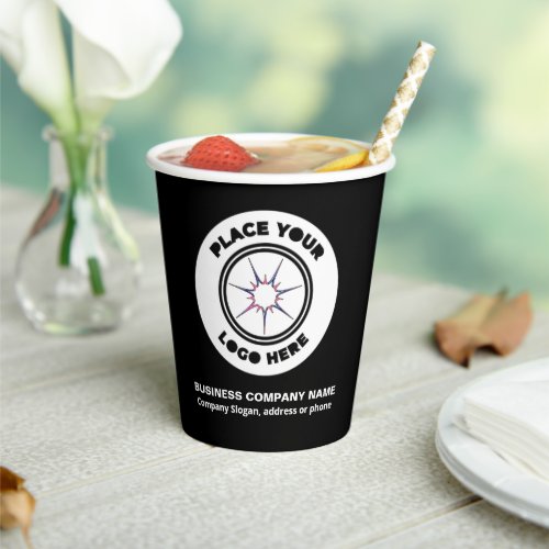 Logo Business Company Promotion Branding Custom  Paper Cups