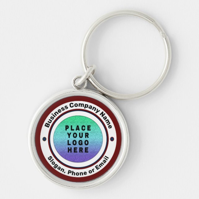 Logo Business Company Promotional Custom     Keychain (Front)