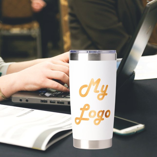 Logo business corporate brand color insulated tumbler (Creator Uploaded)