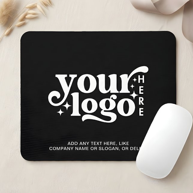 Logo Business Corporate Company Branded Black Mouse Pad (Business Corporate Company Branded Black Logo Mouse Pad)