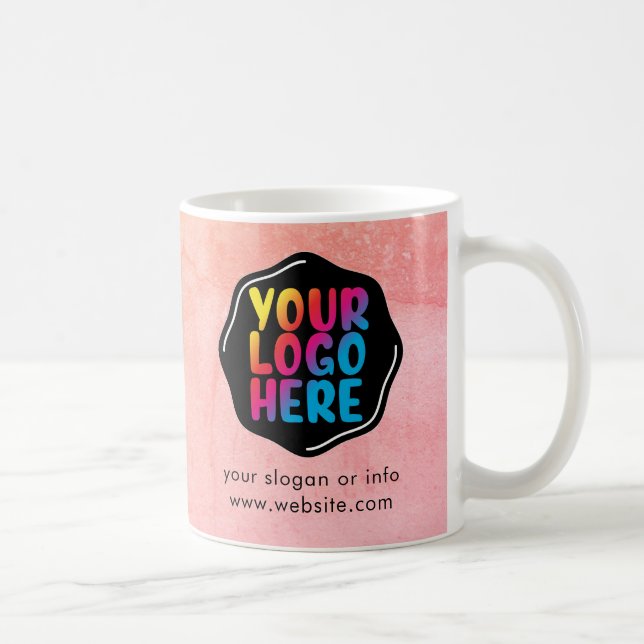 Logo Business Corporate Company Branded Custom Coffee Mug (Right)