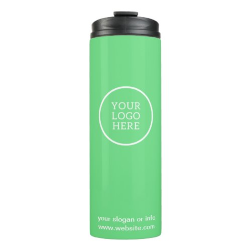 Logo  Business Corporate Company Branded Green  Thermal Tumbler