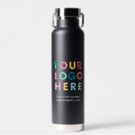 Logo Business Corporate Company Minimalist Black Water Bottle<br><div class="desc">Are you looking for promotional items for your business? Check out thislogobusinesscorporatecompanyminimalistyour logo hereblackcustomeradvertisingpromotional. You can add your own logo and text very easily. Or even change the colors and layout in the design tool. Happy Branding!</div>
