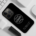 Logo | Business Corporate Company Minimalist iPhone 15 Pro Case<br><div class="desc">A simple custom black business template in a modern minimalist style which can be easily updated with your company logo and text. If you need any help personalizing this product,  please contact me using the message button below and I'll be happy to help.</div>
