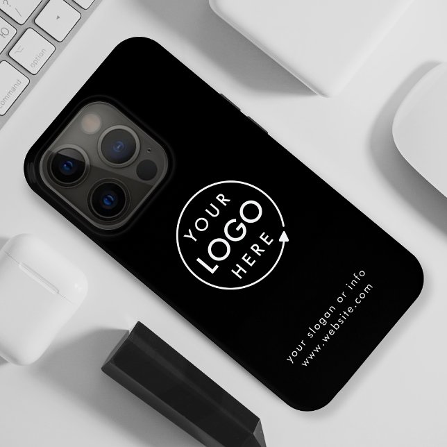 Logo | Business Corporate Company Minimalist iPhone Case (Creator Uploaded)