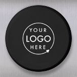 Logo | Business Corporate Company Minimalist Magnet<br><div class="desc">A simple custom black business template in a modern minimalist style which can be easily updated with your company logo. If you need any help personalizing this product,  please contact me using the message button below and I'll be happy to help.</div>