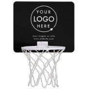 Logo | Business Corporate Company Minimalist Mini Basketball Hoop at Zazzle