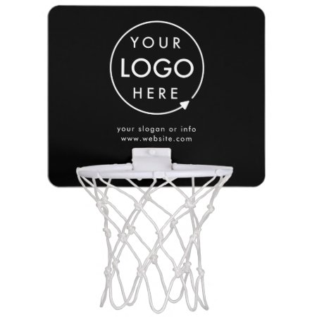 Logo | Business Corporate Company Minimalist Mini Basketball Hoop
