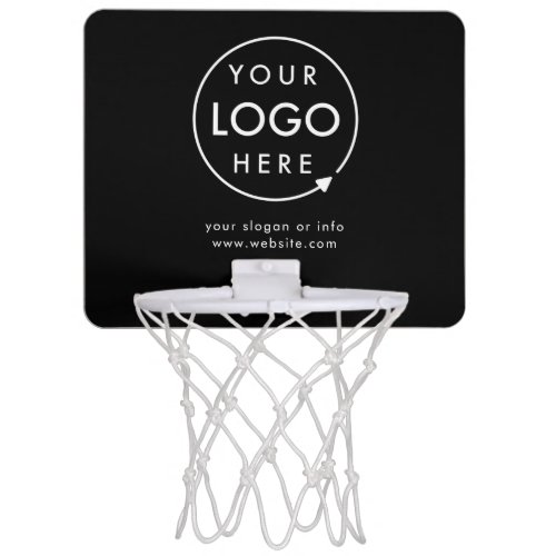 Logo  Business Corporate Company Minimalist Mini Basketball Hoop