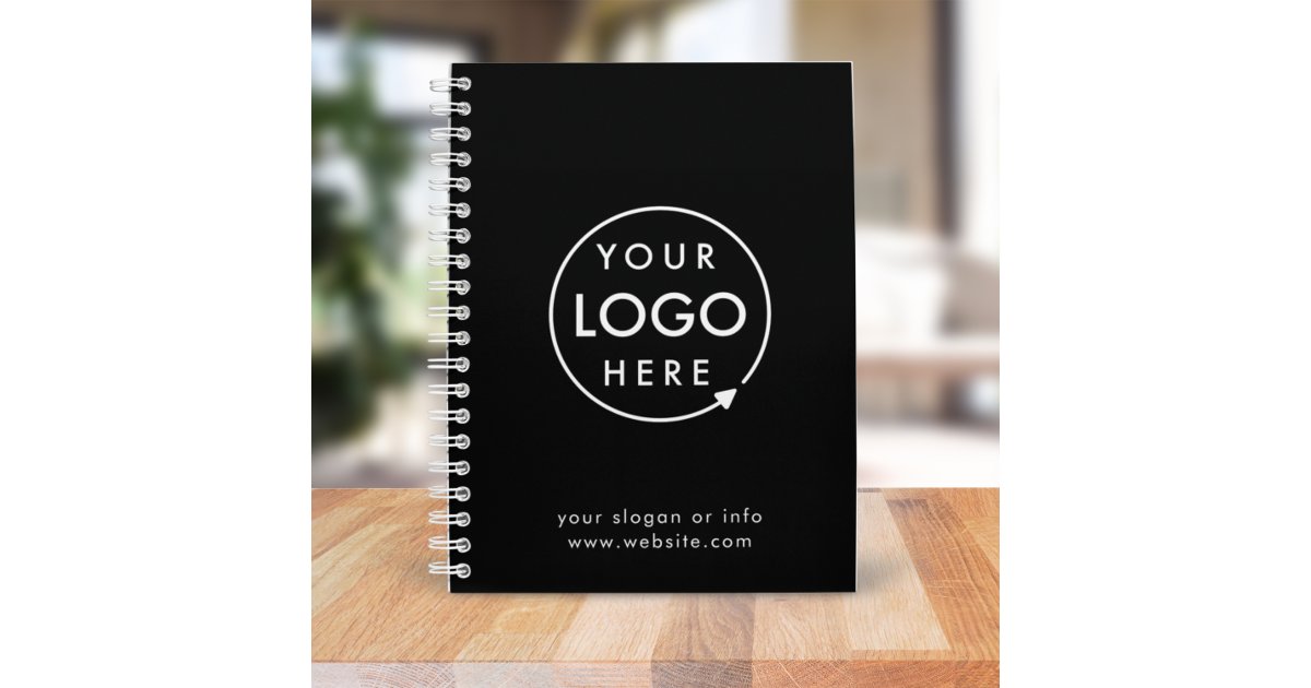 Logo | Business Corporate Company Minimalist Notebook | Zazzle