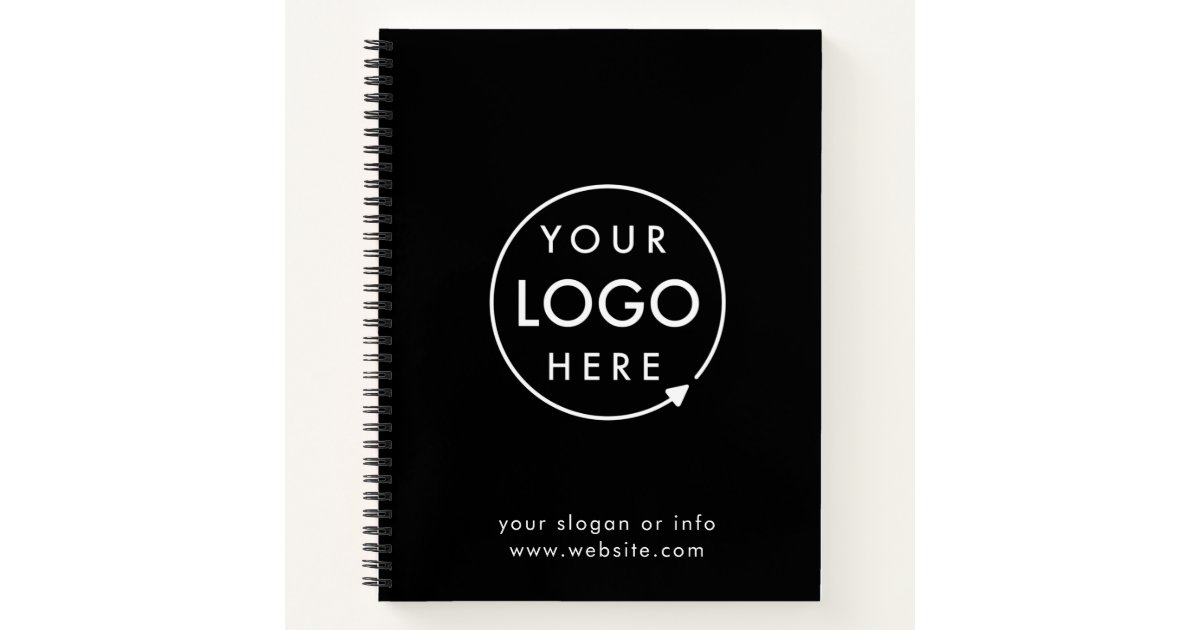 Logo | Business Corporate Company Minimalist Notebook | Zazzle