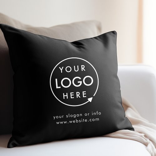 Logo  Business Corporate Company Minimalist Throw Throw Pillow