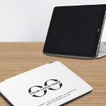Logo Business Corporate Company Minimalist White iPad Air Cover<br><div class="desc">A simple custom white business template in a modern minimalist style that can easily be updated with your company logo and text. Designed with a horizontal logo banner image (2560 x 1440 px), you can customize by changing the text and image using the fields provided, or use the "message" button...</div>