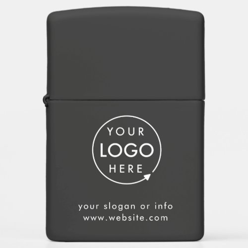 Logo  Business Corporate Company Minimalist Zippo Lighter