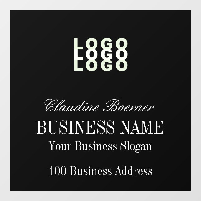 Logo Business Craft Show Home Floor Decals (Front)