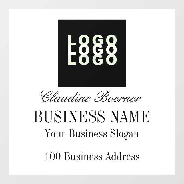 Logo Business Craft Show Home Floor Decals (Front)