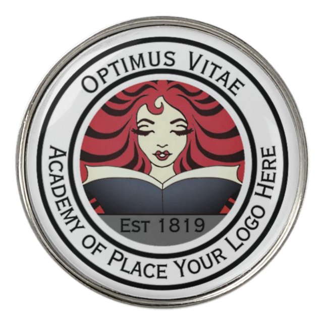 Logo Business Golf Ball Marker (Front)