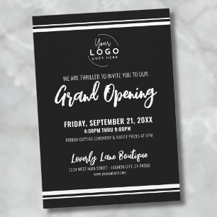 Logo Business Grand Opening Invitation