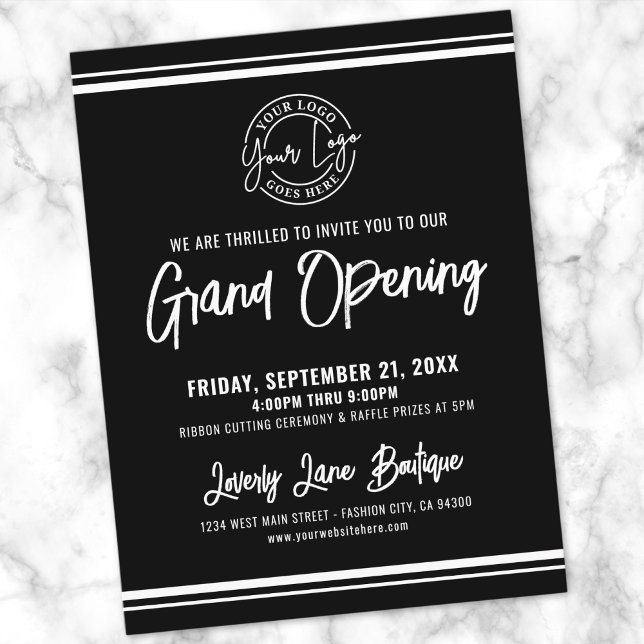 Logo Business Grand Opening Postcard (Logo Business Grand Opening Postcard)