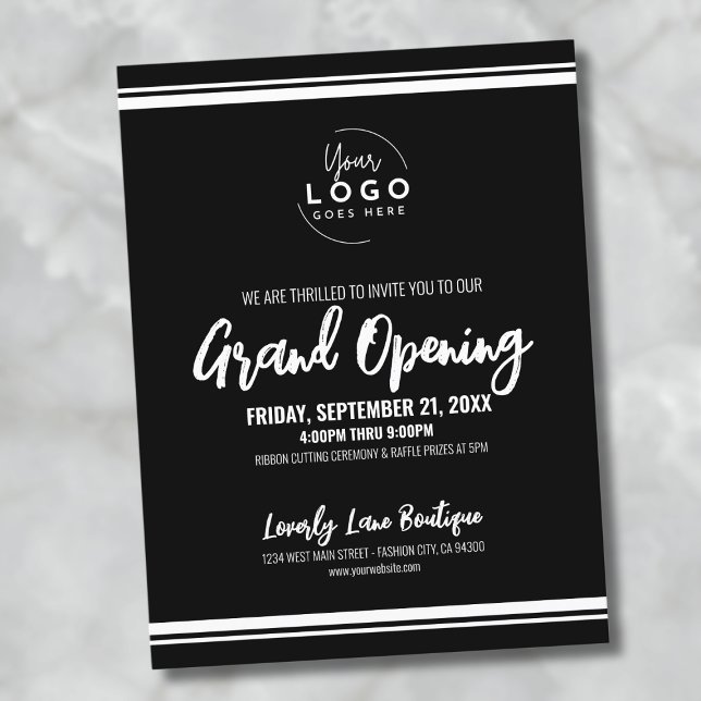 Logo Business Grand Opening Postcard (Logo Business Grand Opening Postcard)