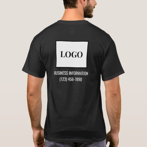 Logo Business Information Advertising T_Shirt