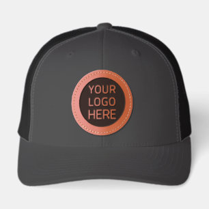 Logo Business Leather Patch Hat