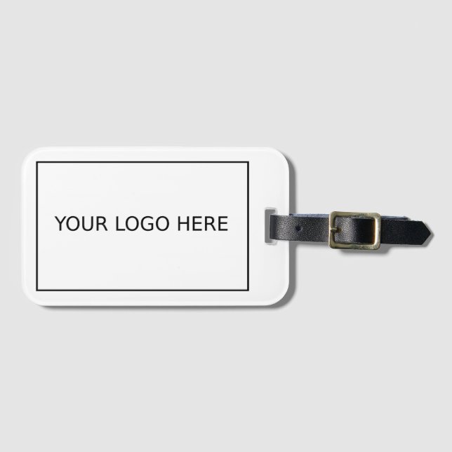 Logo business luggage tag (Front Horizontal)