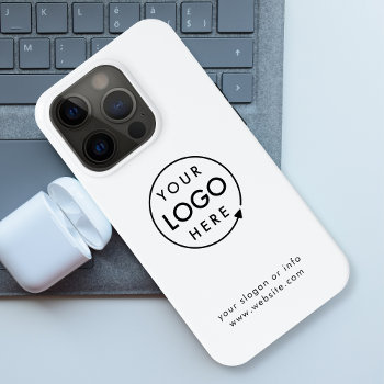 Logo Business | Minimalist Simple Iphone Case by GuavaDesign at Zazzle