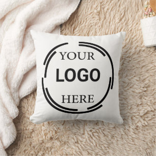 Logo Business Modern Minimal Designs Throw Pillow