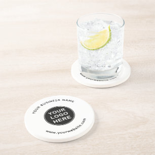 Logo   Business Name   Website   Branding Coaster