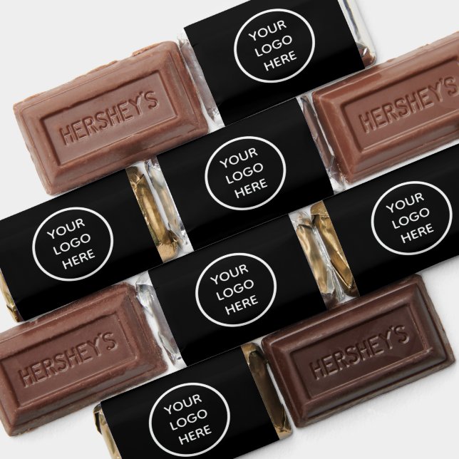 Logo Business Promotional Modern Company Black Hershey's Miniatures (Assorted)