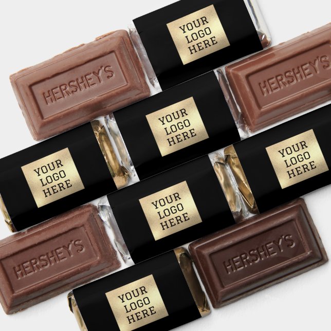 Logo Business Promotional Modern Company Black Hershey's Miniatures (Assorted)