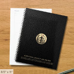 Logo Business Promotional Planner<br><div class="desc">Elegant logo and custom text design to foster brand loyalty and promote your small business. Use the pre-made logo as is, or replace the logo with your own, and change or delete the text on the front to customize. Perfect for use in your business, for promotional purposes and to give...</div>