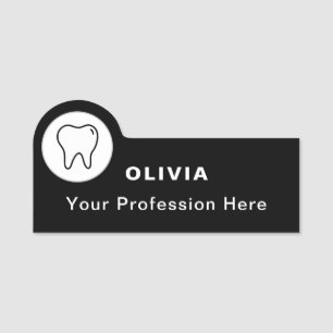 Logo business staff employee name tag